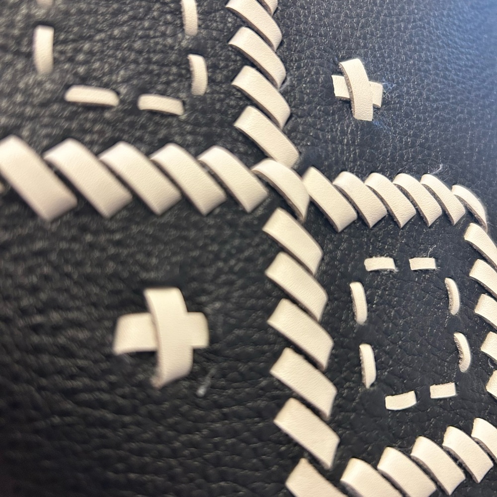 Kate Spade Black and White Satchel with Geometric Design - Picture 5 of 7